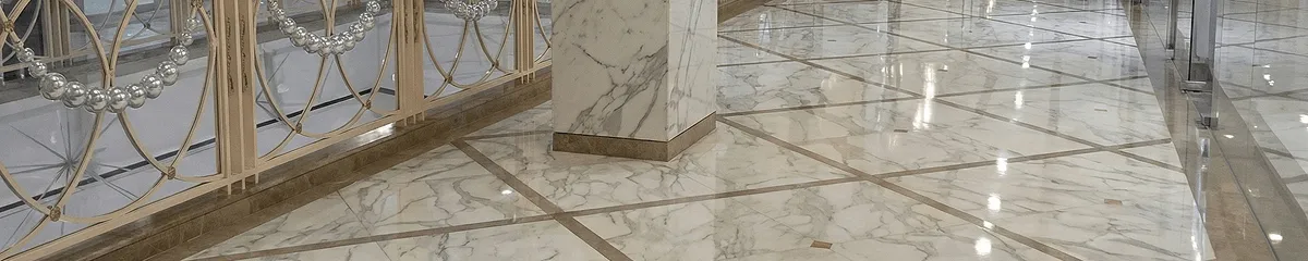 Beautiful marble floor professionally installed in Los Angeles, CA